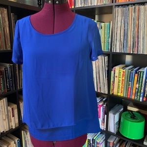 Short sleeve "open back" top